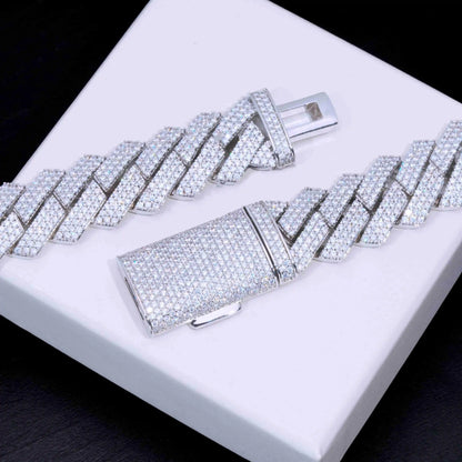 20mm Extended Clasp Prong Cuban Chain