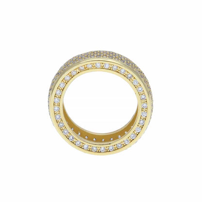 New Micro Pavé Full Diamond Hip-Hop Ring