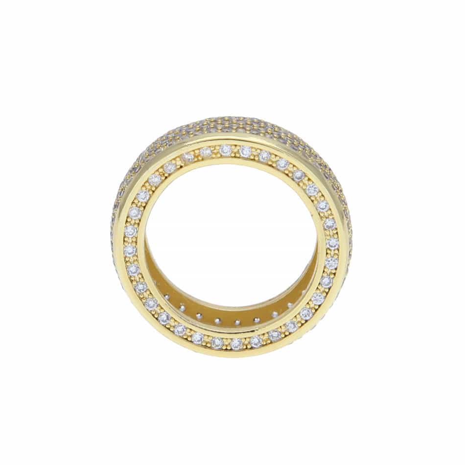 New Micro Pavé Full Diamond Hip-Hop Ring