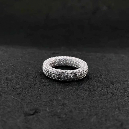 S925 8 Rows Of Baby's Breath Ring