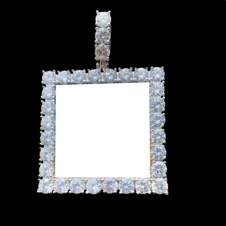 3D Custom Square Pendant - 55mm