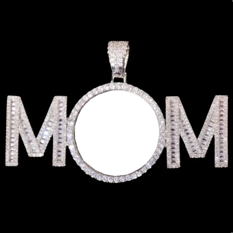 3D Customized Photo Letter Round Pendant - 80mm