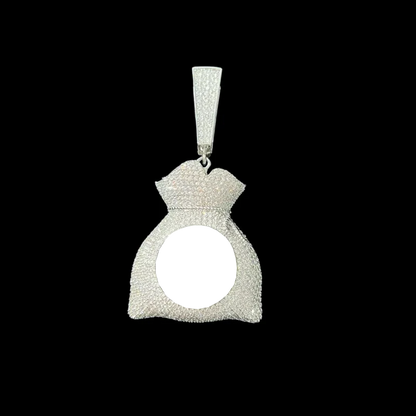 3D Customized Photo Money Bag Pendant - 42mm