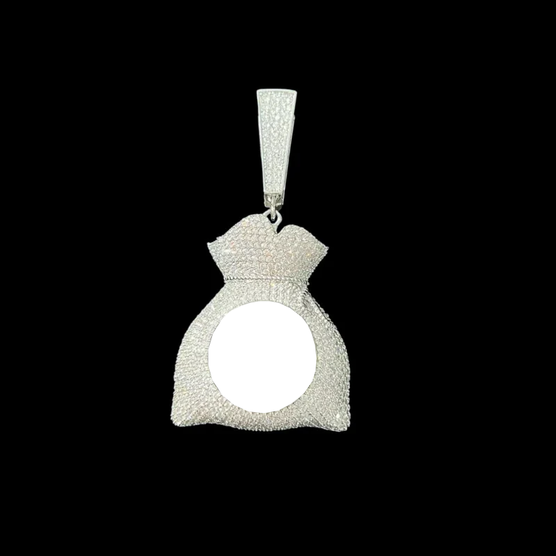 3D Customized Photo Money Bag Pendant - 42mm
