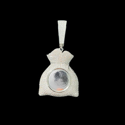 3D Customized Photo Money Bag Pendant - 42mm