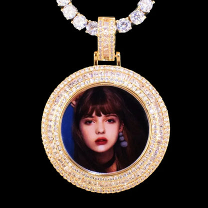 3D Customized Photo Round Pendant - 36mm