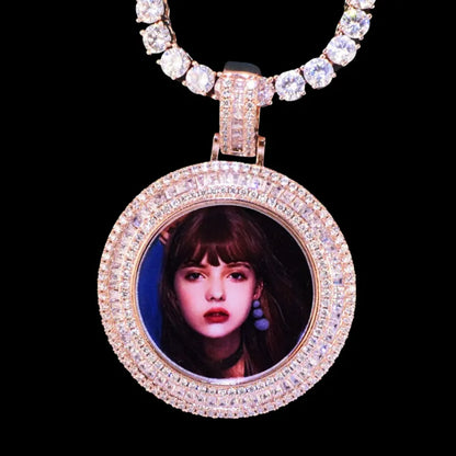 3D Customized Photo Round Pendant - 36mm