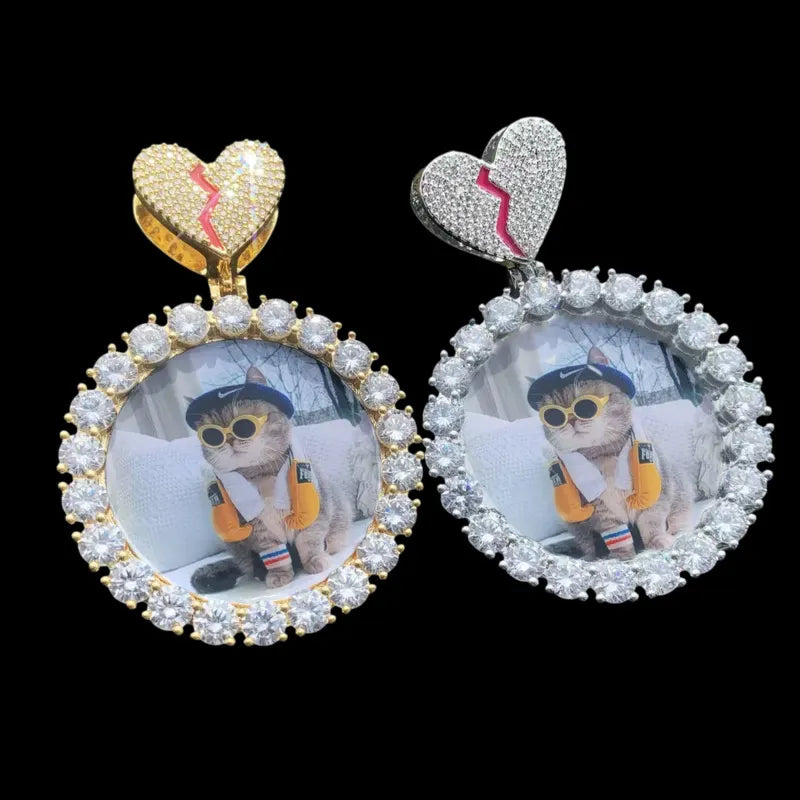 3D Customized Photo Round Pendant - 50mm