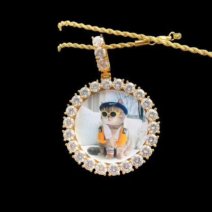 3D Customized Photo Round Pendant - 50mm