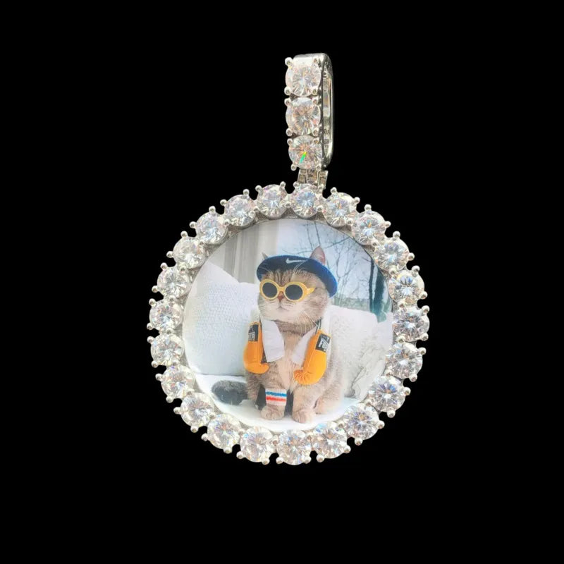 3D Customized Photo Round Pendant - 50mm
