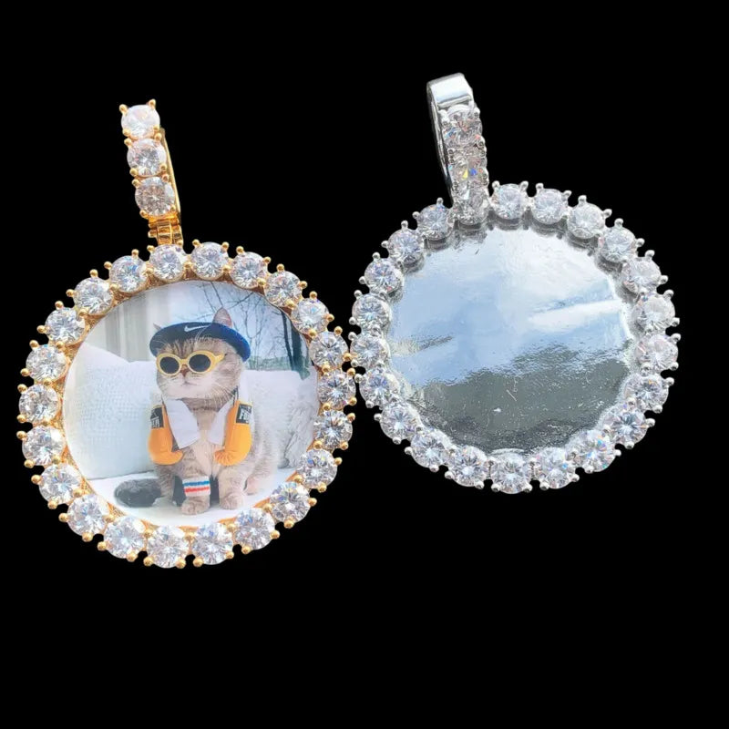 3D Customized Photo Round Pendant - 50mm