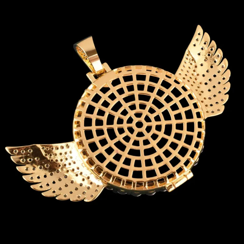3D Customized Photo Wings Love Pendant