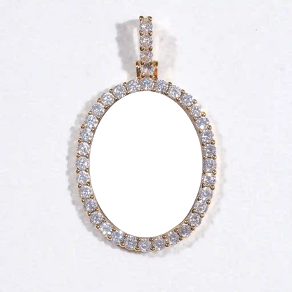 3D OVAL CUSTOM PICTURE PENDANT