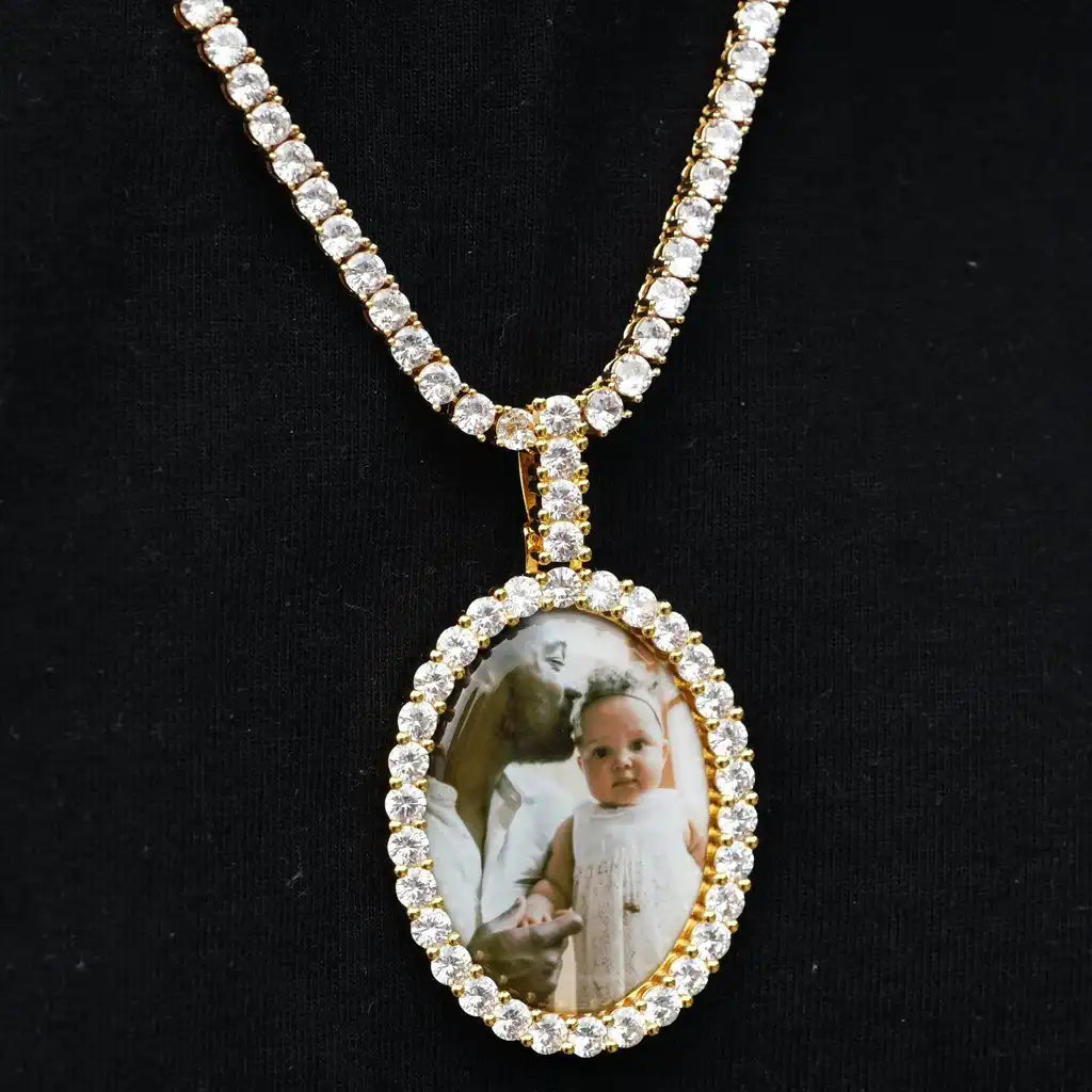 3D OVAL CUSTOM PICTURE PENDANT