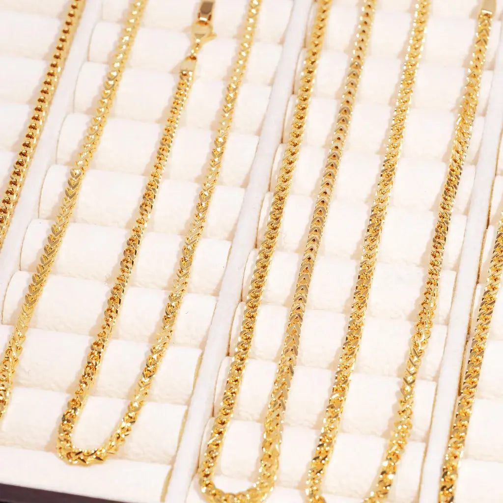 Franco Link Chain Yellow Gold - 3mm