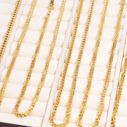 Franco Link Chain Yellow Gold - 3mm