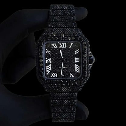 40MM Fully Iced Out Square Watch