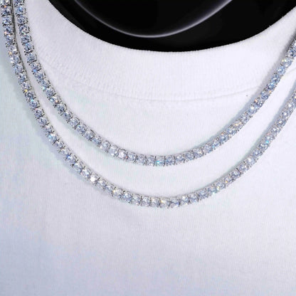 4mm 18K Gold-Plated Iced BlingBling Tennis Chain