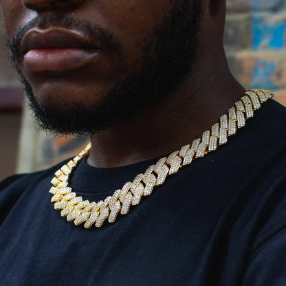 19mm Iced Prong Cuban Chain