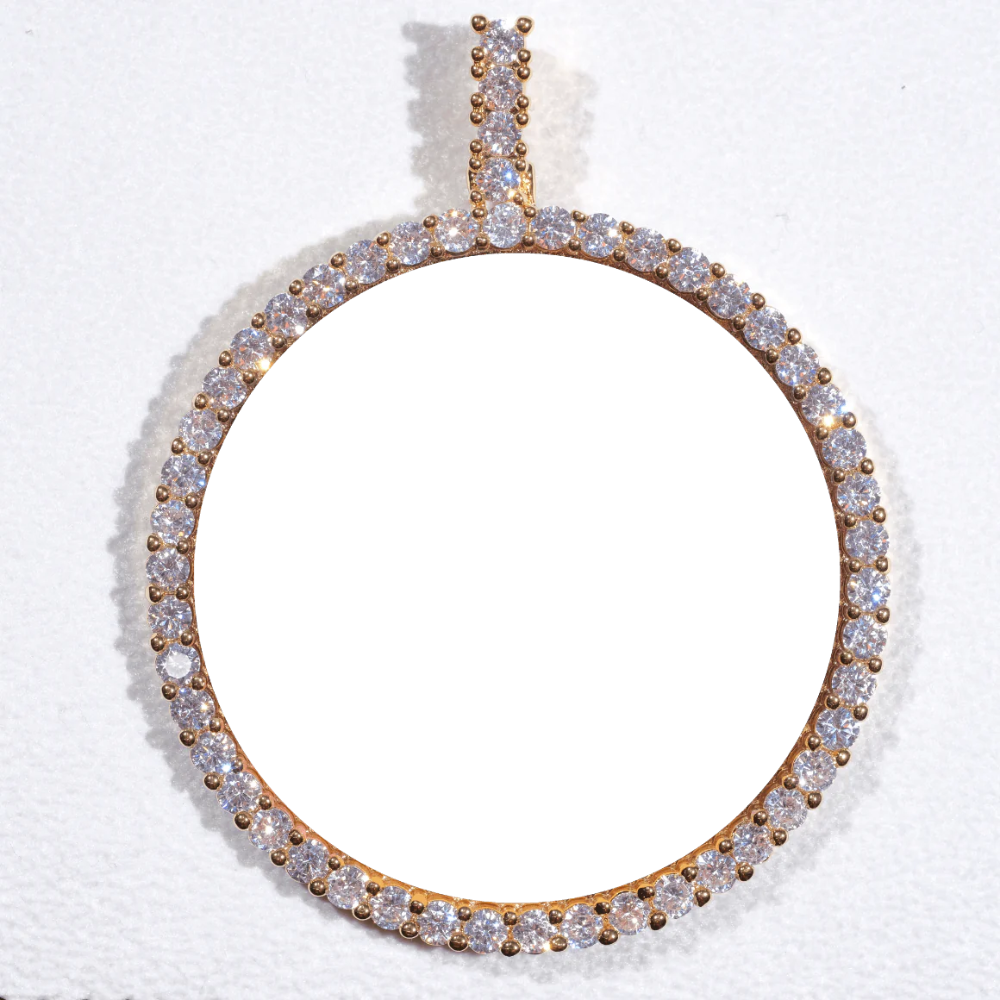 3D CIRCLE CUSTOM PICTURE PENDANT