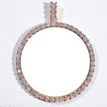 3D CIRCLE CUSTOM PICTURE PENDANT