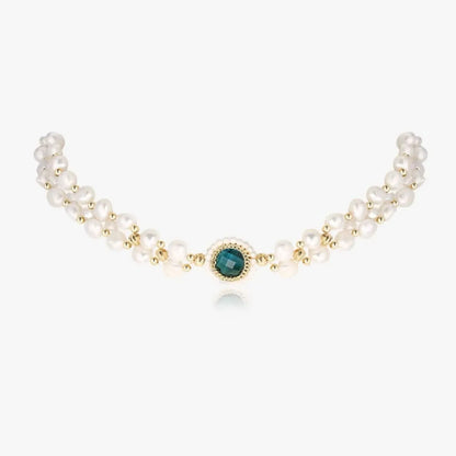 Emerald necklace FACED- CUSTMER PICTURE ROUND PENDANT - 42MM