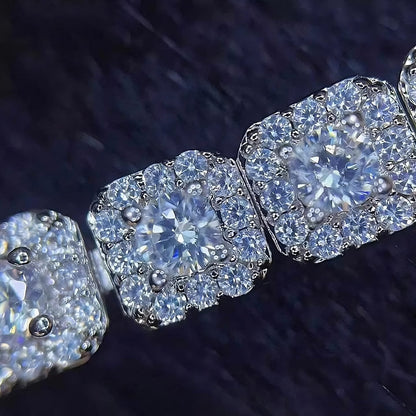Iced rock candy bracelet 7mm hip hop jewelry design