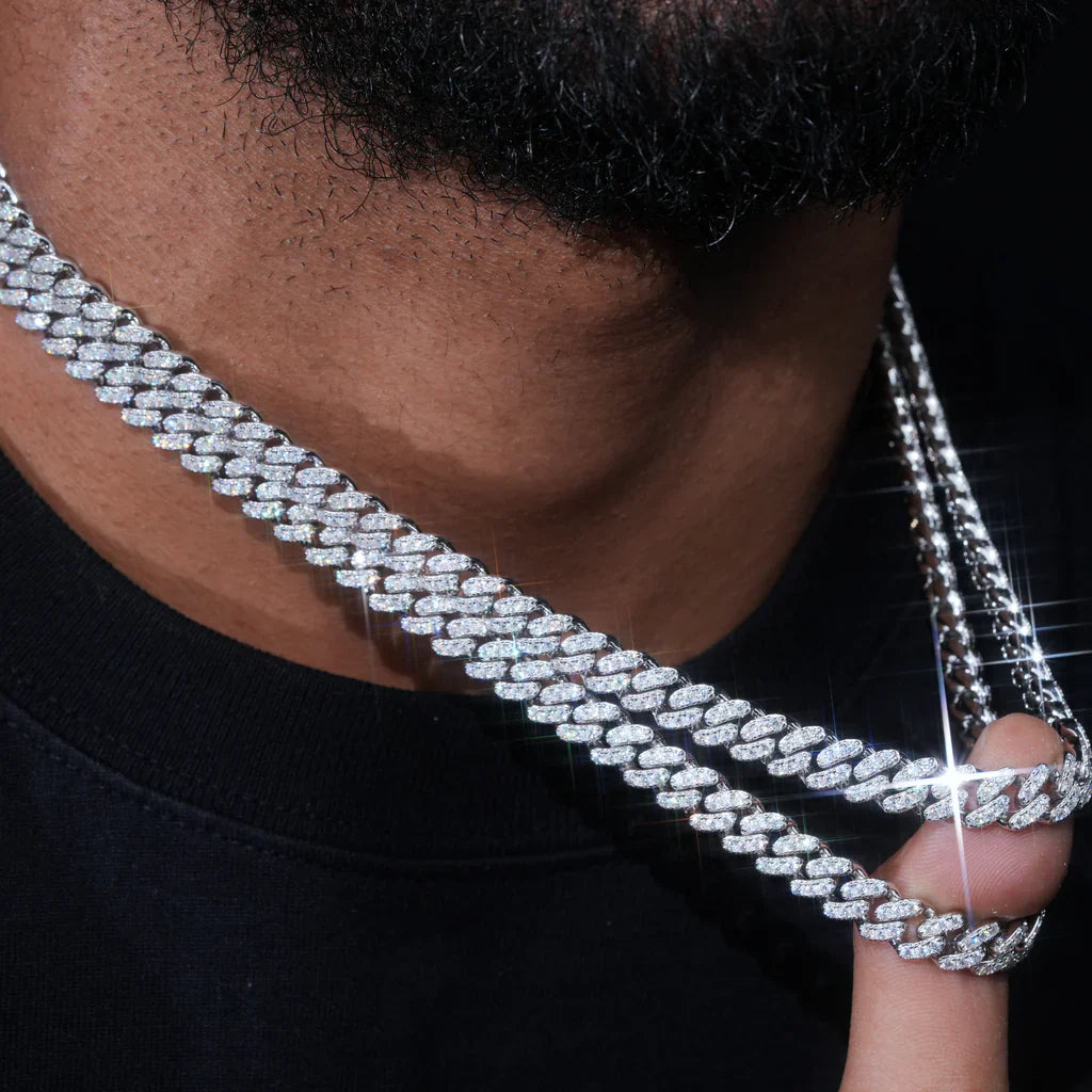 S925 & VVS Moissanite Cuban Link Chain - 8.5mm