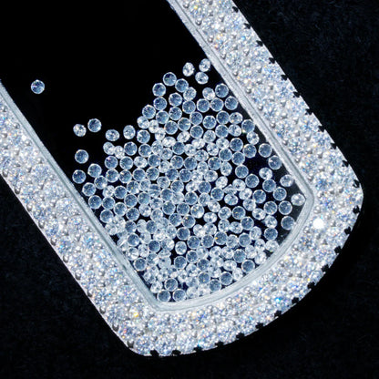 925S & VVS Moissanite Dog Tag Necklace In White Gold