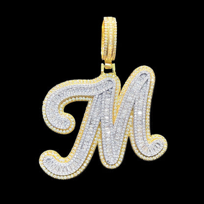 A - F Alphabet Pendant - 65mm