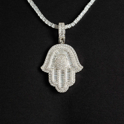 Baguette Hamsa Pendant