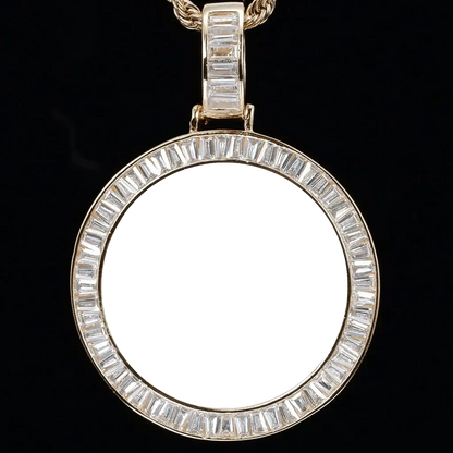 CUSTOM PICTURE ROUND T SQUARE PENDANTT