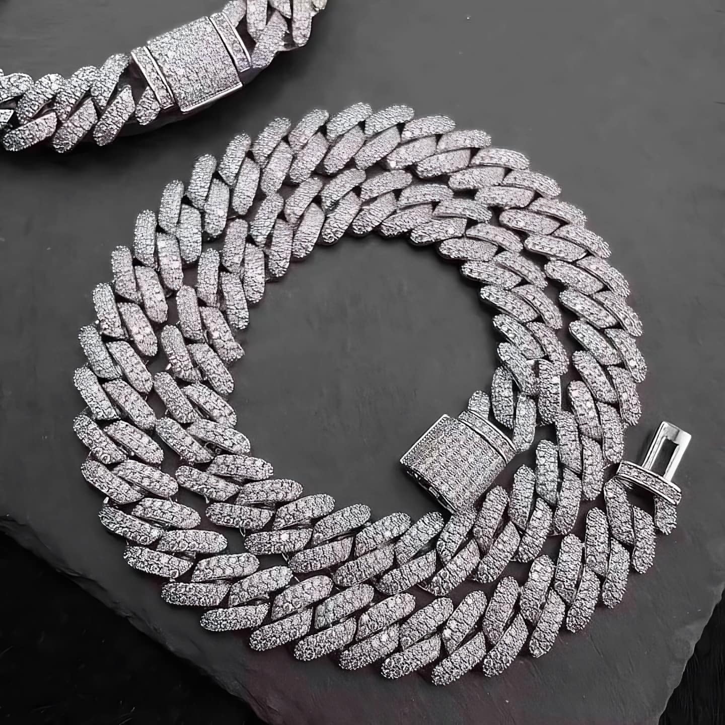 Cuban Full Diamond Necklace - 14mm