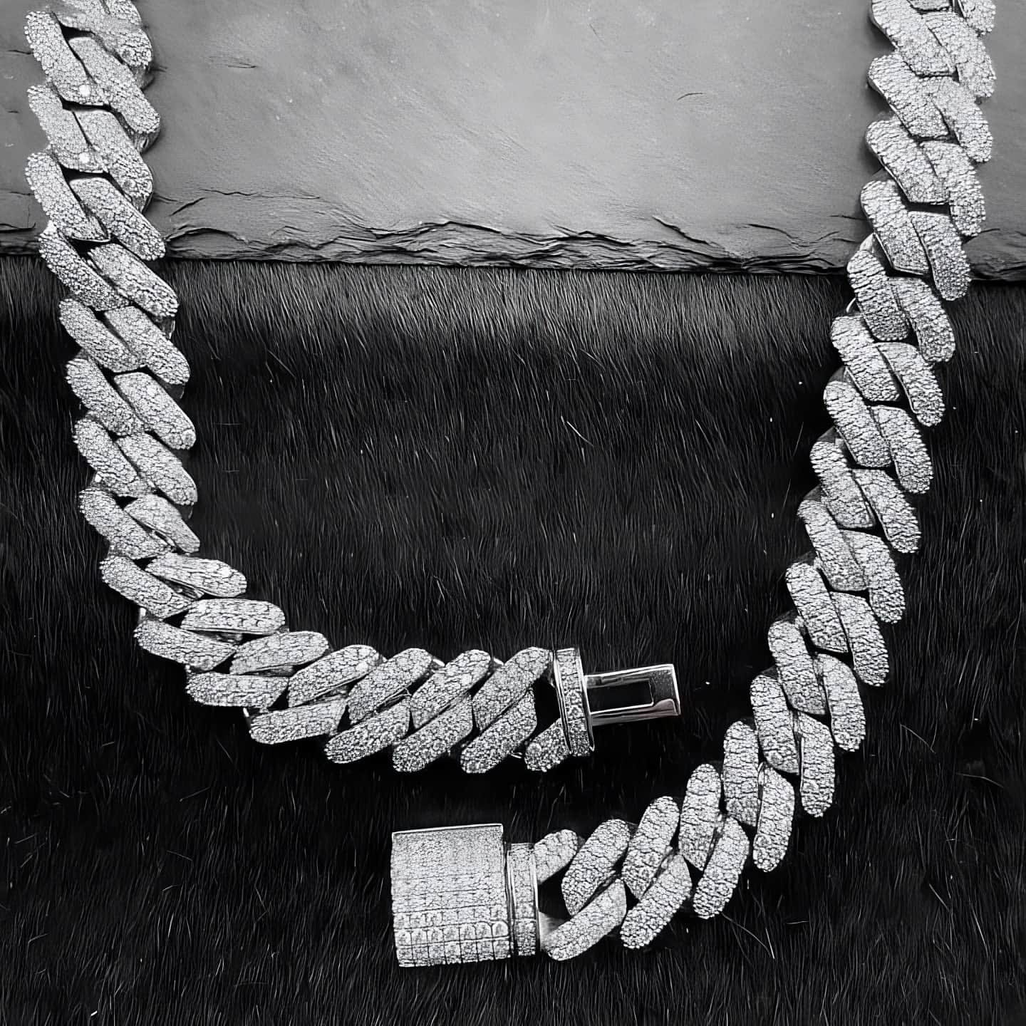 Cuban Full Diamond Necklace - 14mm