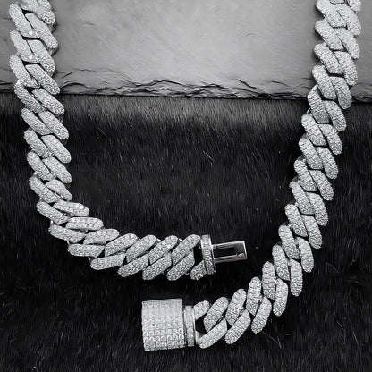 Cuban Full Diamond Necklace - 14mm