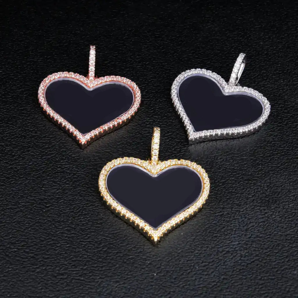 Custom Love Inlaid Picture Pendant Style