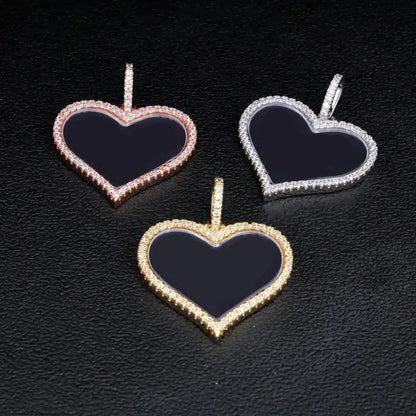 Custom Love Inlaid Picture Pendant Style