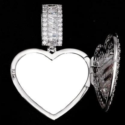 Custom 3D Picture Love Flip Pendant Style