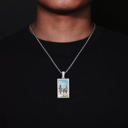 Custom Photo Rectangular Pendant - 25mm