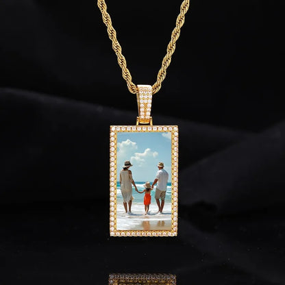 Custom Photo Rectangular Pendant - 25mm
