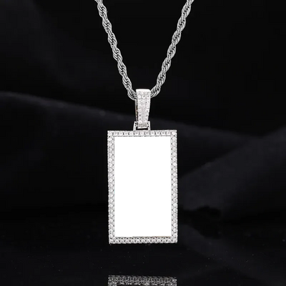 Custom Photo Rectangular Pendant - 25mm