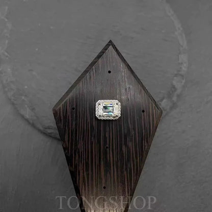 S925 VVS Moissanite T Square Earrings