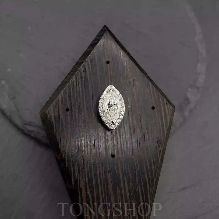 S925 VVS Moissanite Marquise 1 Carat Earrings Marquise Diamond