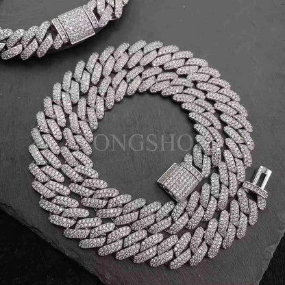 Cuban Full Diamond Necklace - 14mm