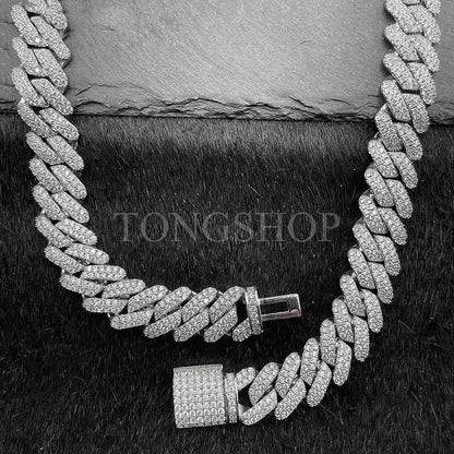 Cuban Full Diamond Necklace - 14mm