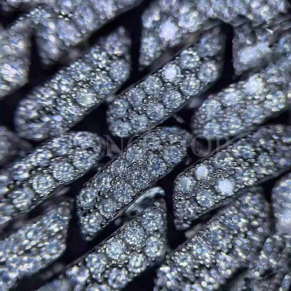 14MM Rhombus Cuban Full Diamond Bracelet