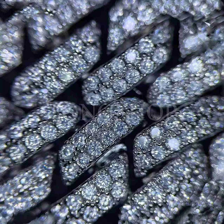 14MM Rhombus Cuban Full Diamond Bracelet