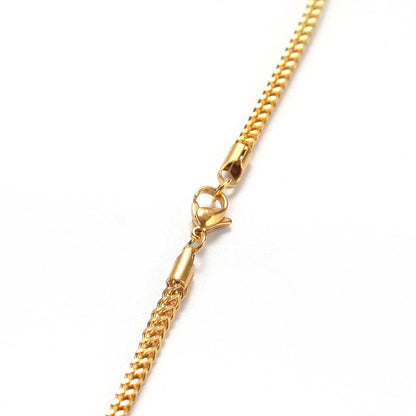 3mm Franco Box Chain in 18K Gold