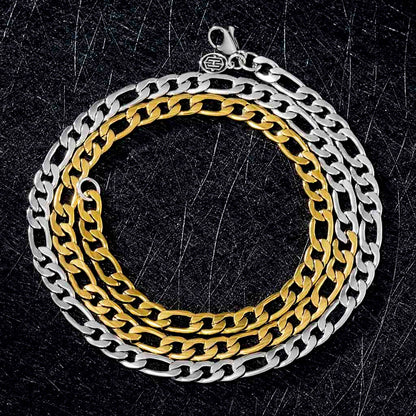 5mm Two-Tone Figaro Chain