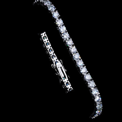 4MM 925S & VVS Moissanite Tennis Bracelet White Gold